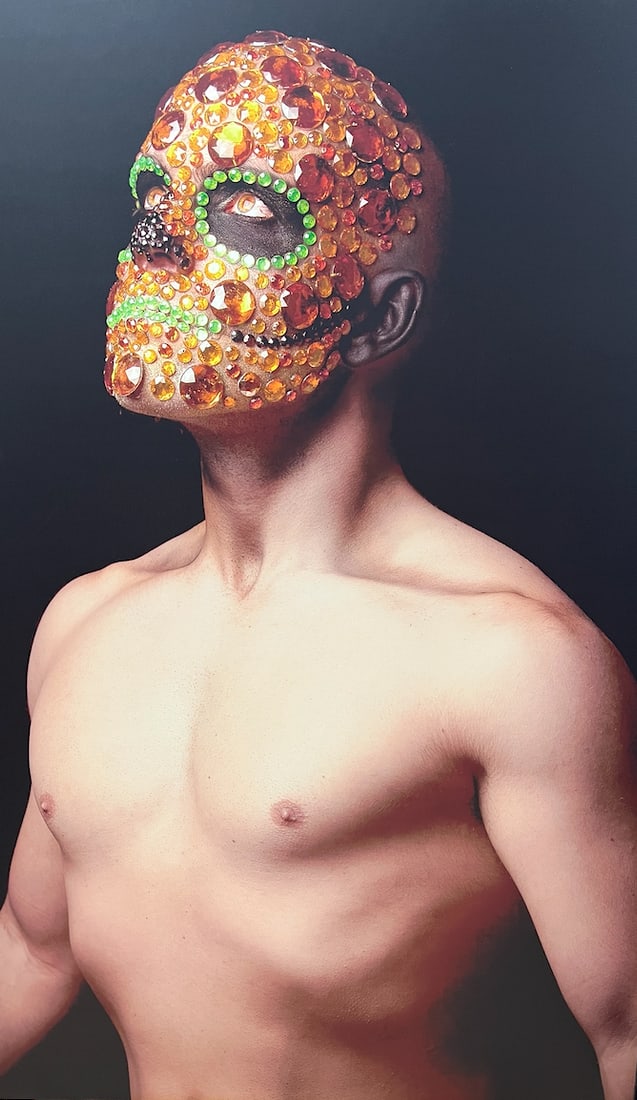 Tato Cid, b. Uruguay, "Catrina" 2013: Digital photo mounted on wood, 24 x 16 in. Mexican Art Vision 2013 Nina Torres Fine Art Miami. Tato Cid is a Uruguayan visual artist whose work reflects the expressive vitality and conceptual
