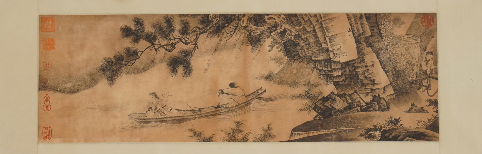 Anonymous Pleasure - boat: Paper scroll,28x89cm