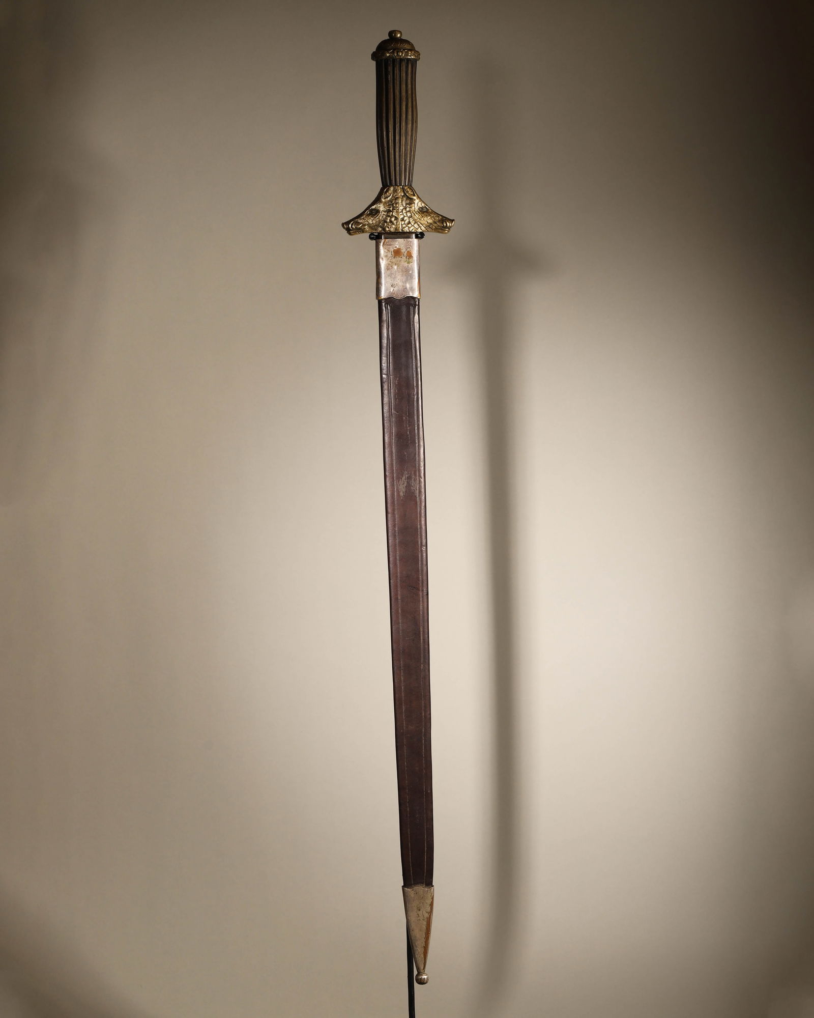 Noble Hunting Sword Circa 1800 Aristocratic hunting sword with antler handle featuring wild boar (1 of 8)