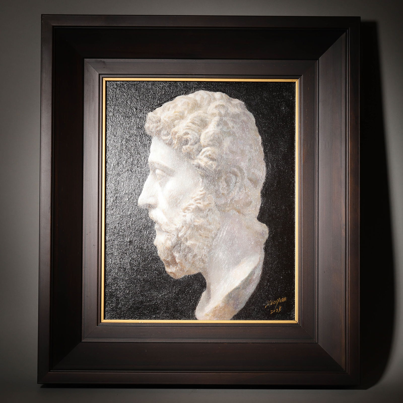 Philosopher King Ji Wen Yuan Oil on Canvas 2025 (1 of 8)