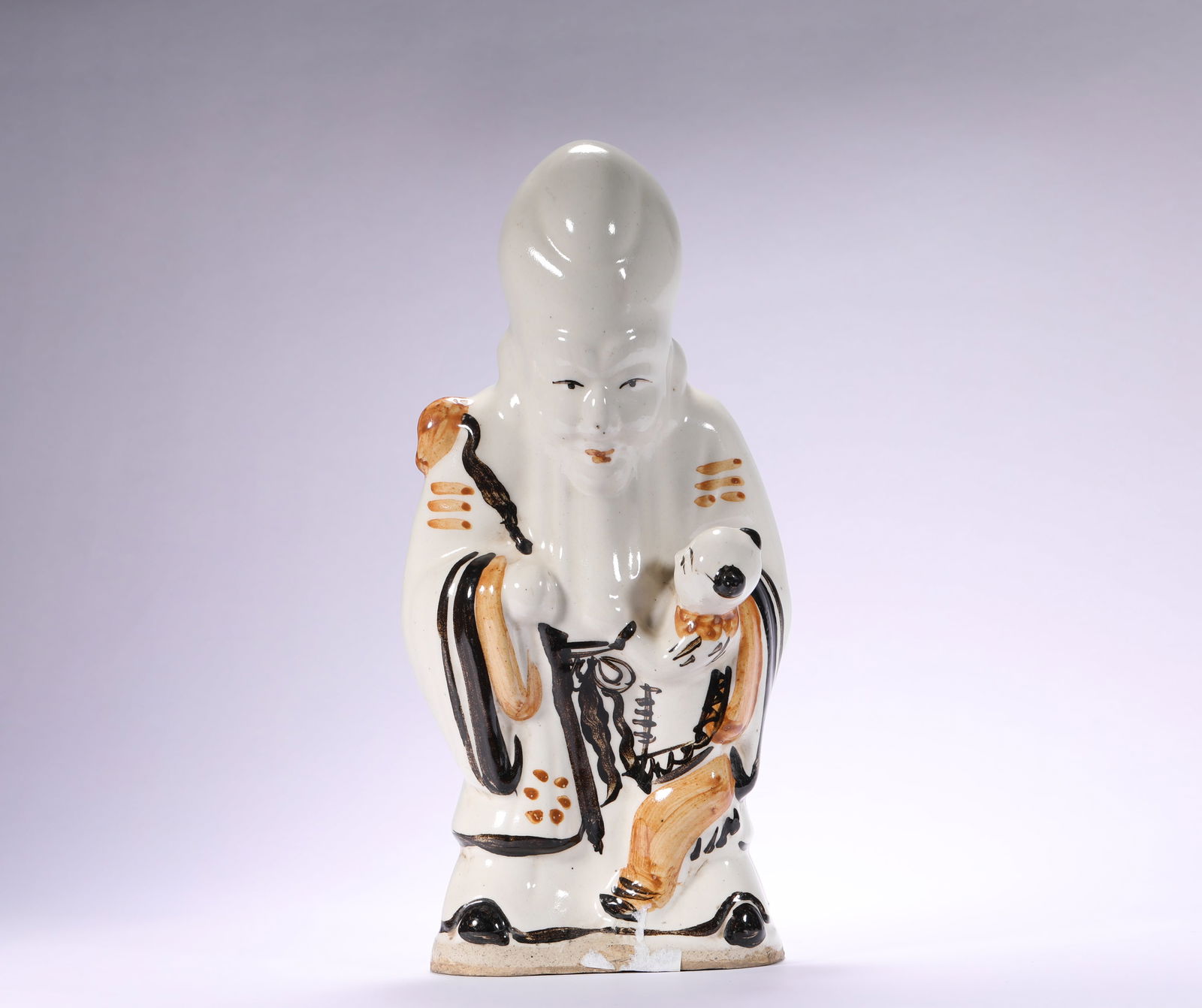Porcelain God of Longevity, Song Dynasty: H:27.5cmW:13cm