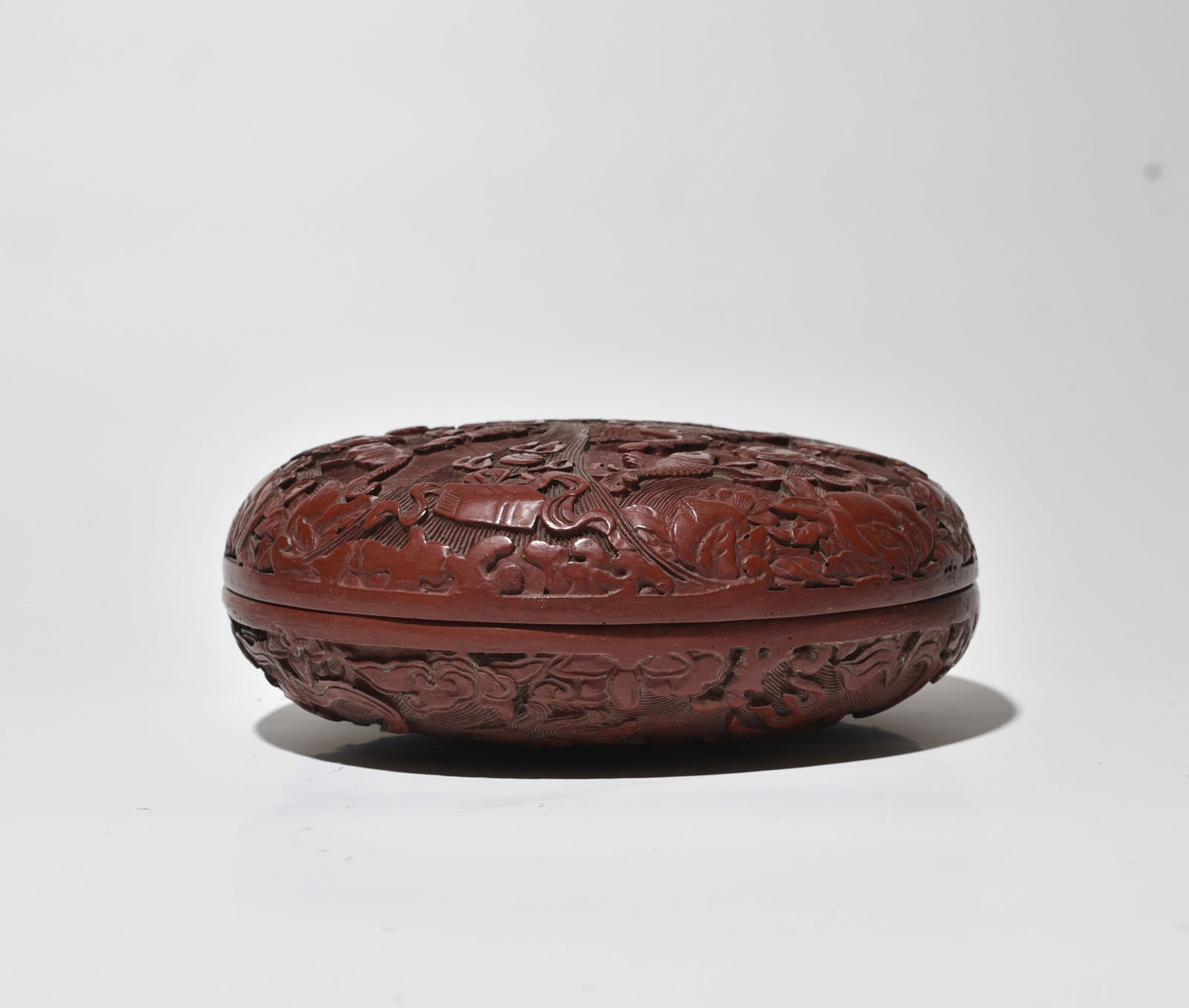 Carved Red Lacquer Box - 2