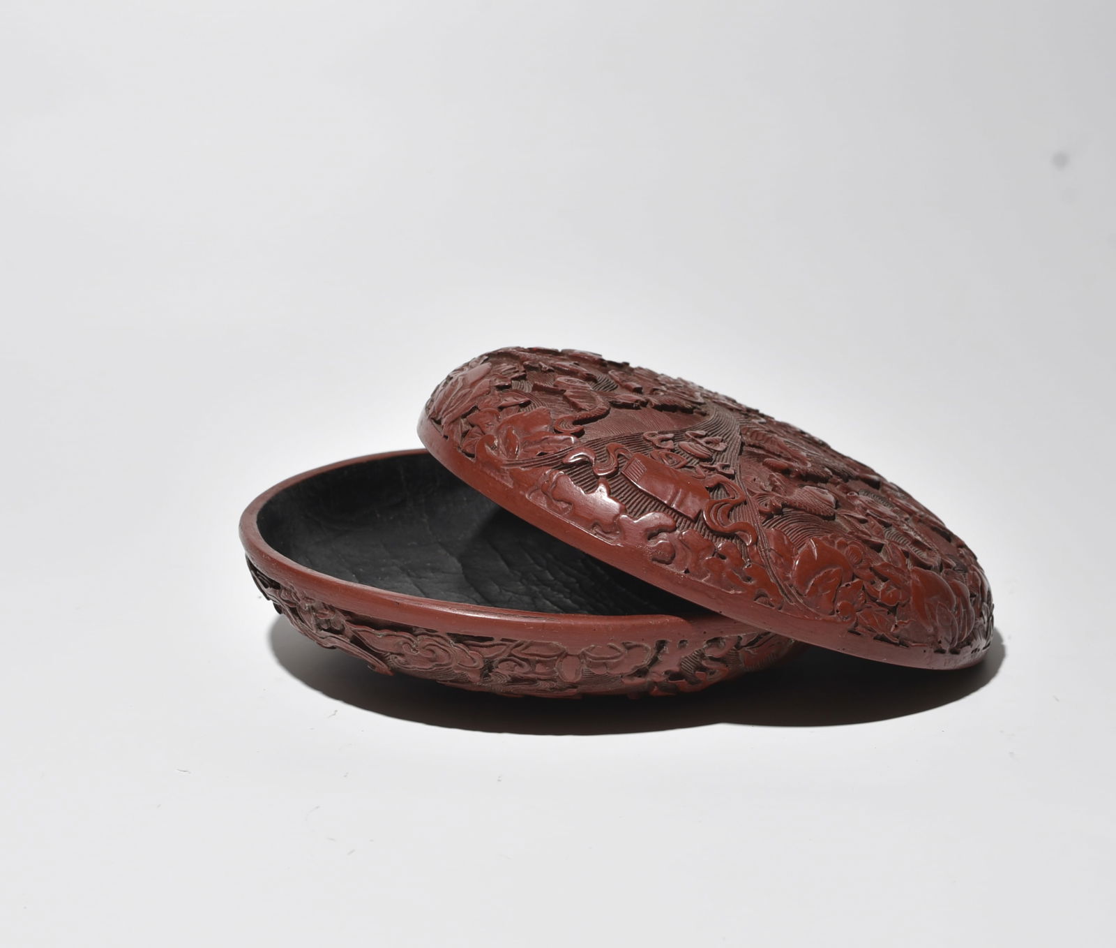 Carved Red Lacquer Box - 3