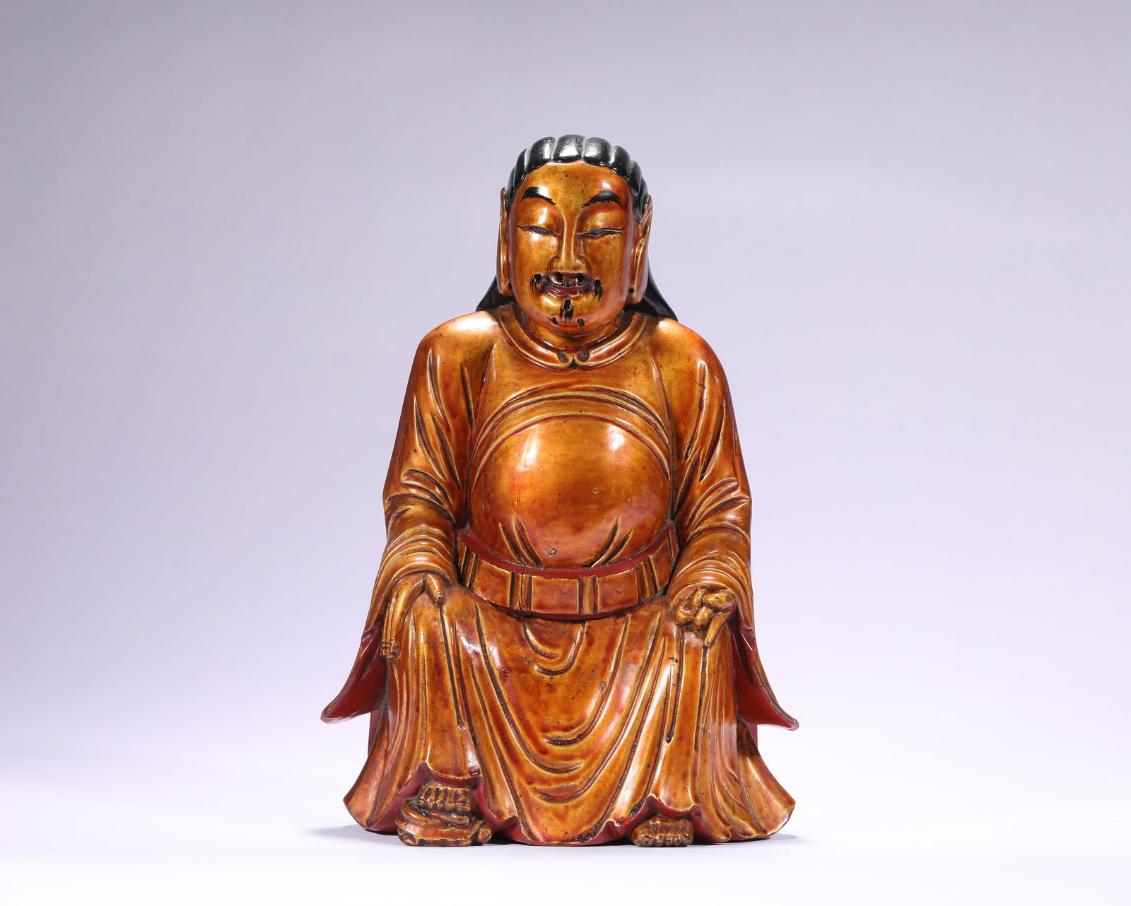 Sandalwood Statue of Zhenwu Emperor, Qing Dynasty (1 of 7)
