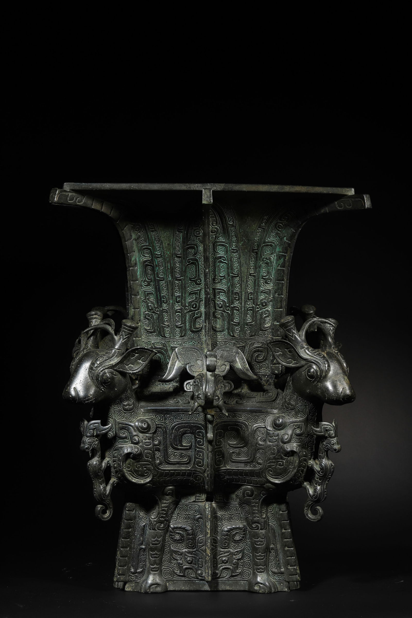 Shang Dynasty Four-Sheep-Zun-Style Bronze Zun (Ritual Vessel) (1 of 8)