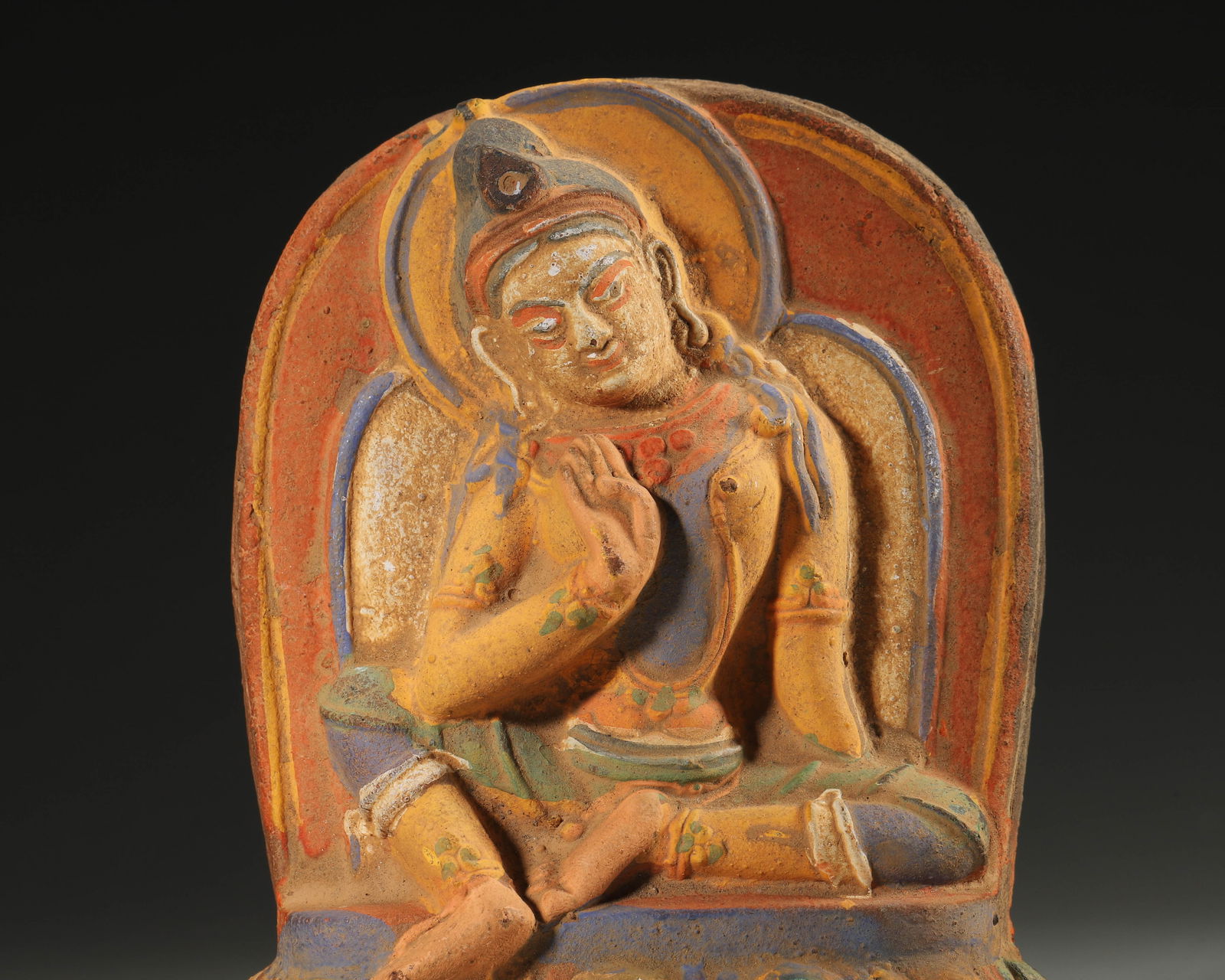 Mud painted Buddha - 2