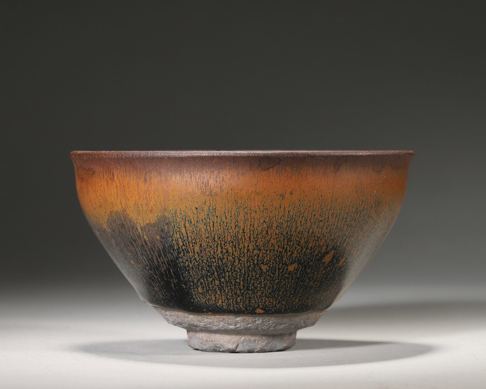 Song Dynasty Jizhou Kiln Partridge-Spotted Bowl with White Glaze Splashes (1 of 6)