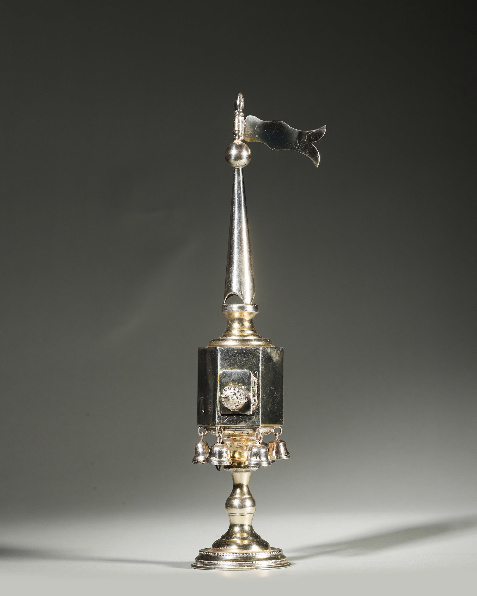 20th Century European Jewish Havdalah Spice Tower in Solid Silver (1 of 7)