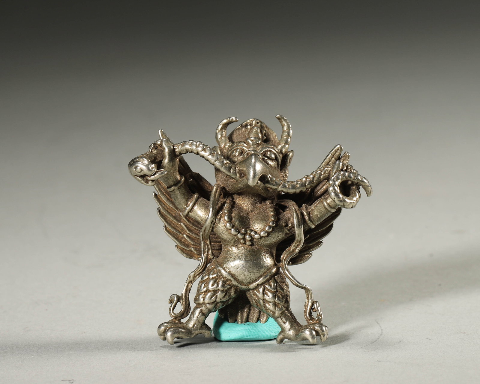 Silver Buddha statue - 5