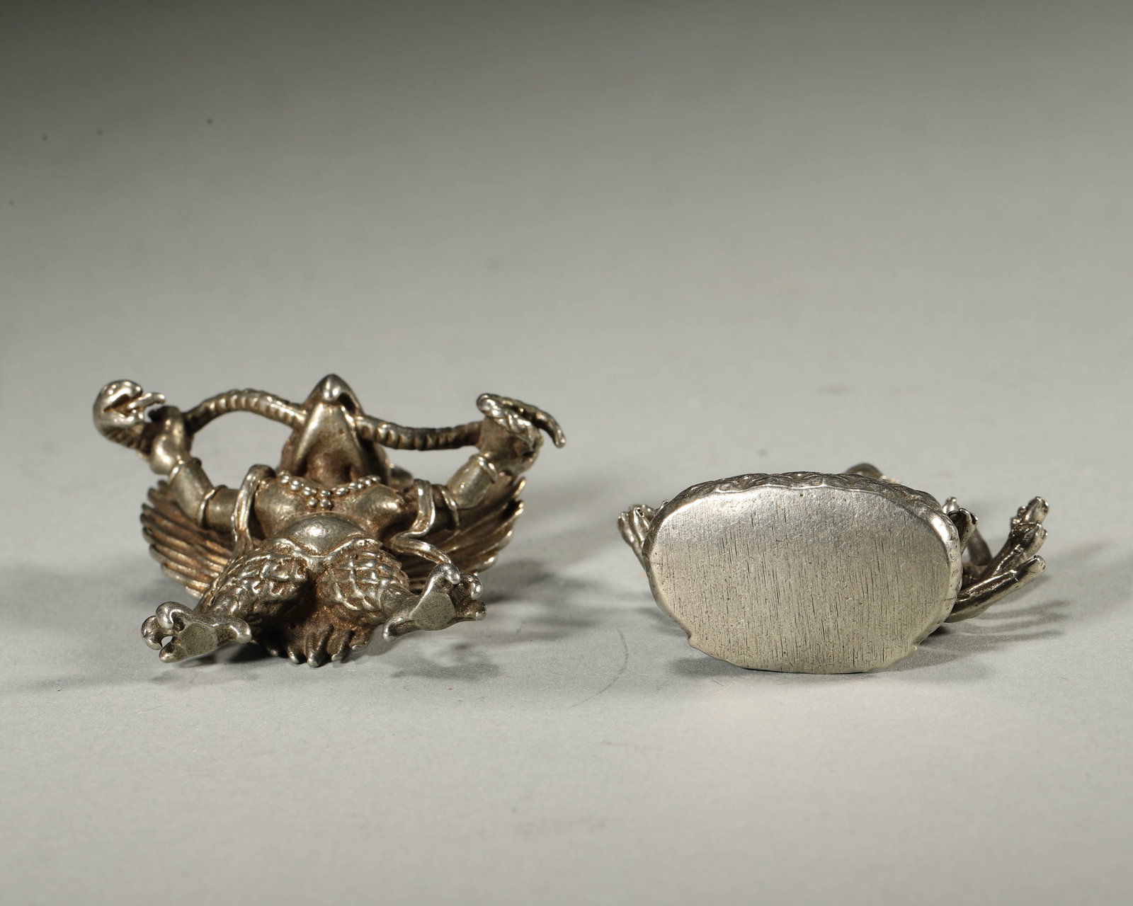 Silver Buddha statue - 9