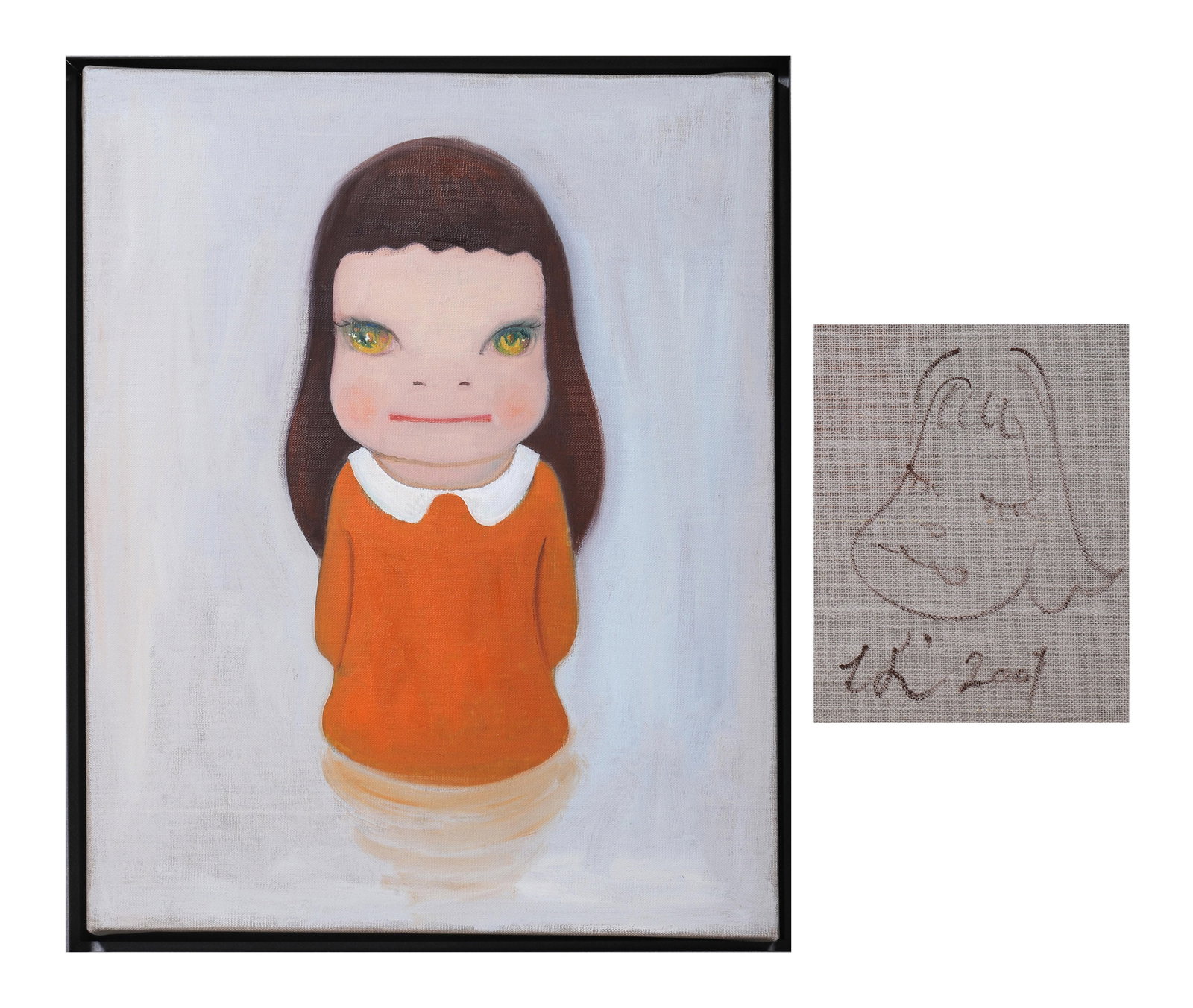 YOSHITOMO NARA (B.1959), ATTRIBUTED TO, OIL ON CANVAS,JAPAN (1 of 8)