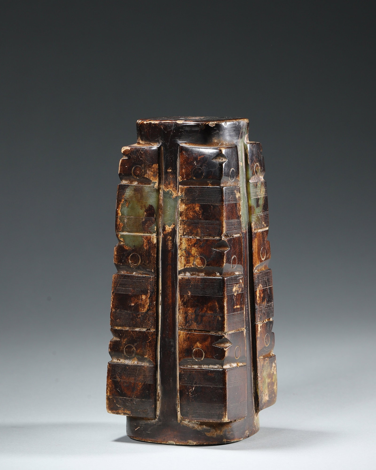 A jade cong vase - 2