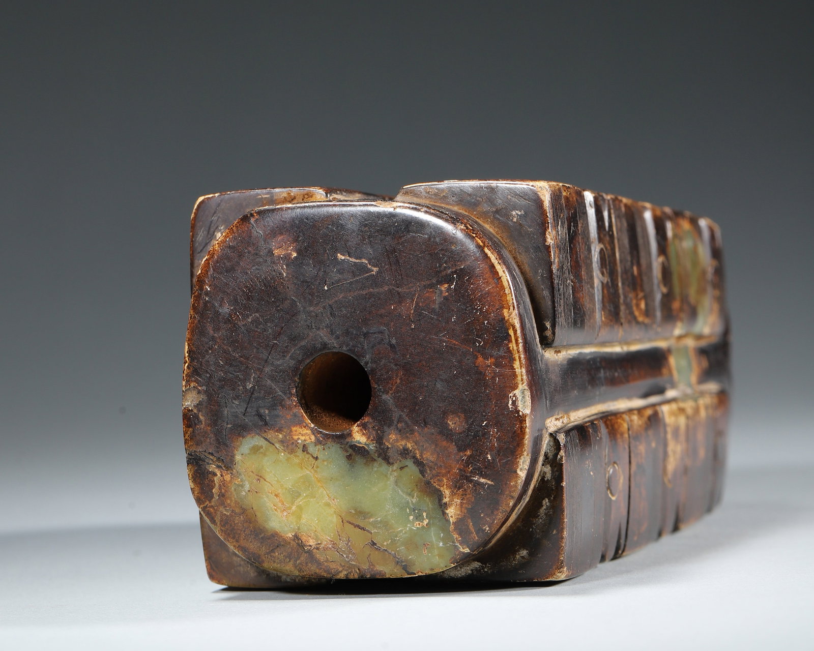 A jade cong vase - 9