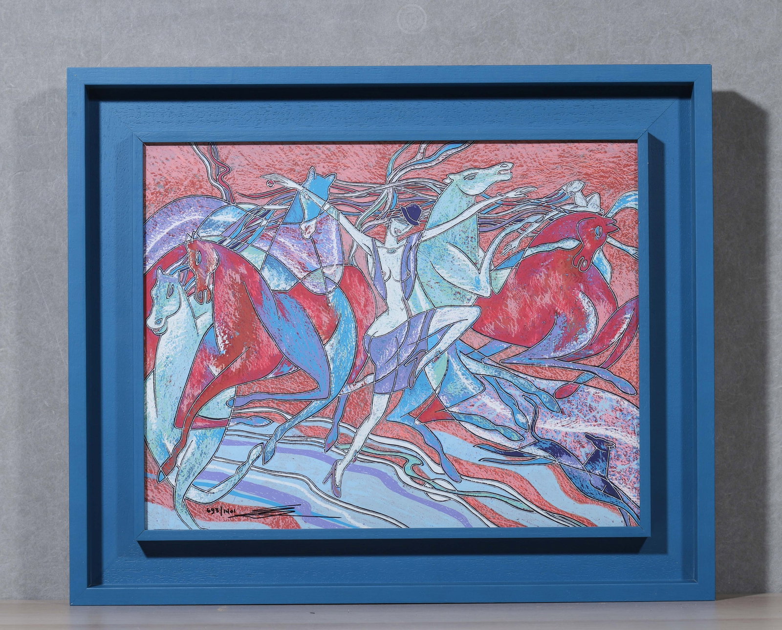 TING SHAO KUANG (B.1939), CHINESE-AMERICAN, ATTRIBUTED TO OIL ON CANVAS: 51x43,40x33cm