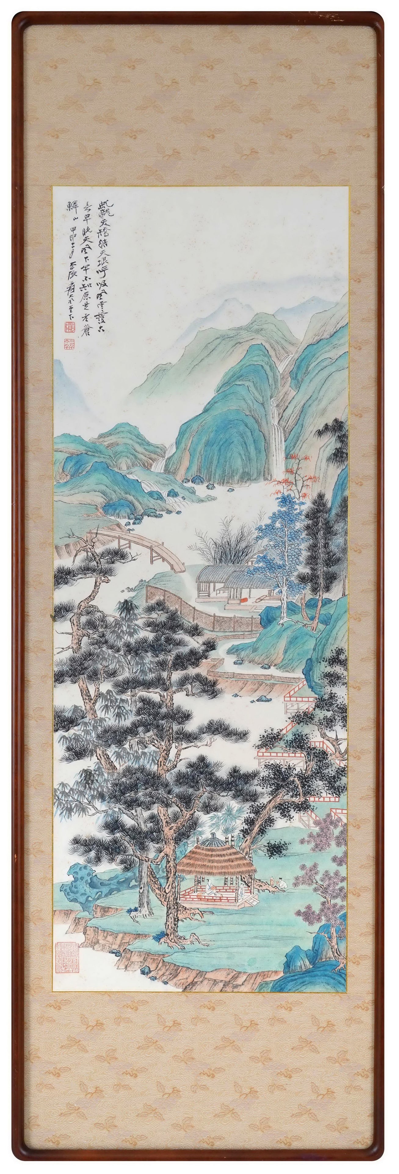ZHANG DAQIAN (1899-1983) TEA BREWING BY PINE SPRINGS, 1944, INK AND COLOR ON PAPER, FRAMED (1 of 11)