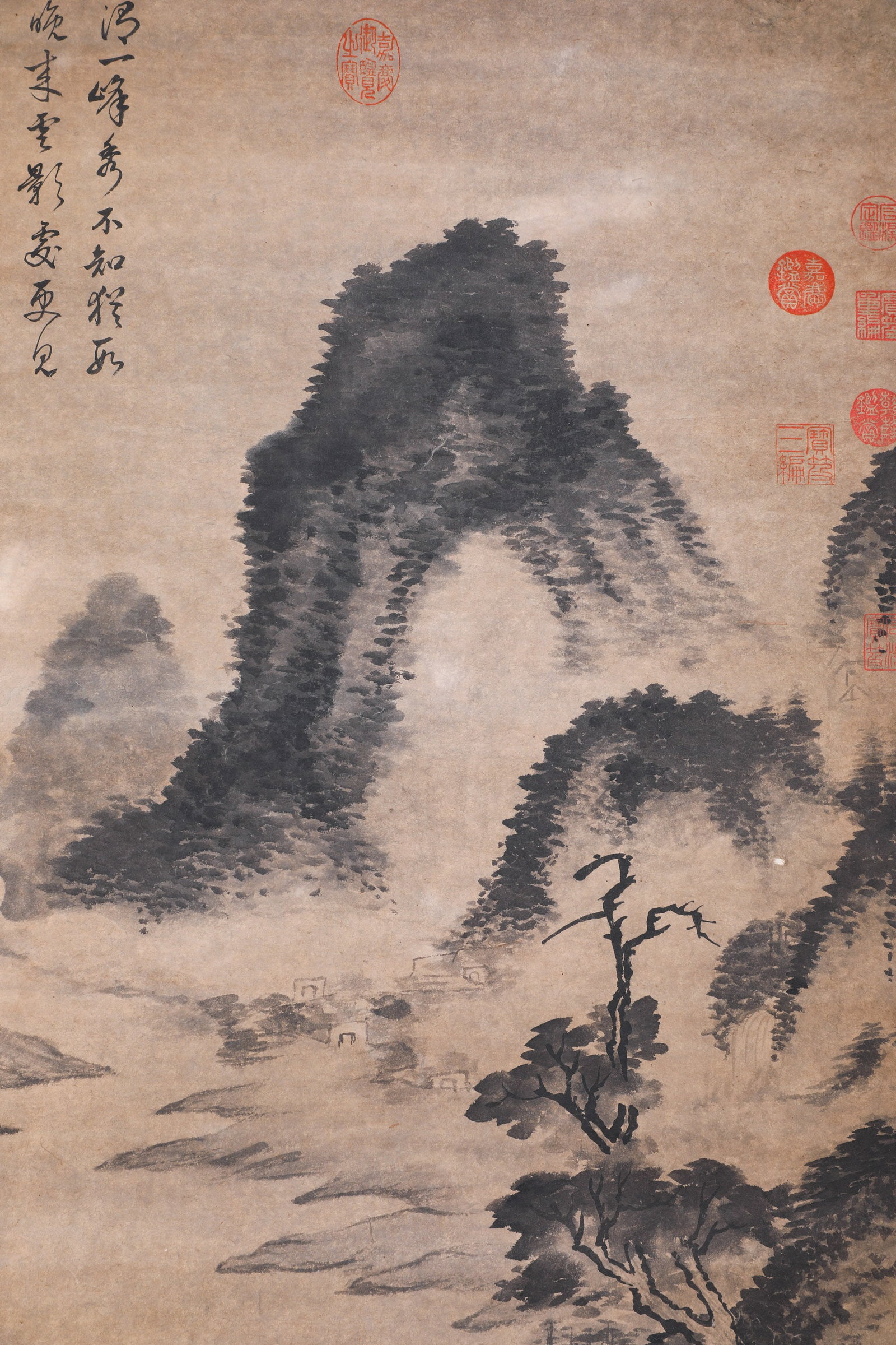 Cloud Mountain Scroll, Dong Qichang - 3