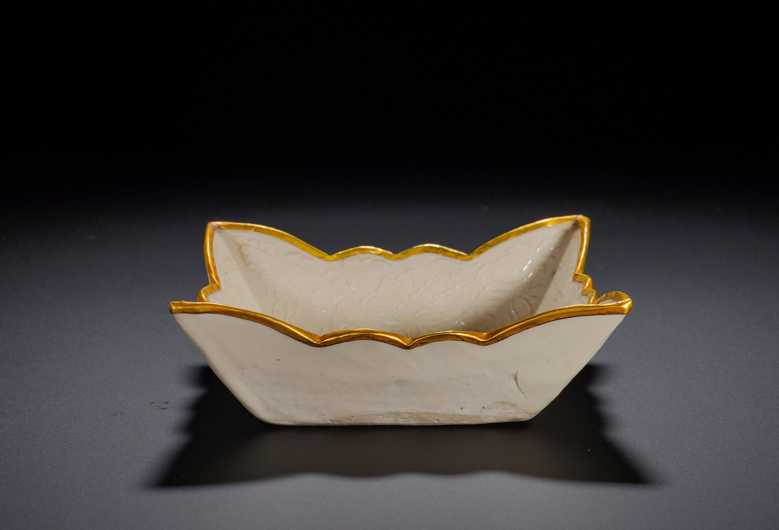 SONG DYNASTY DING KILN PRINTED SQUARE WASH