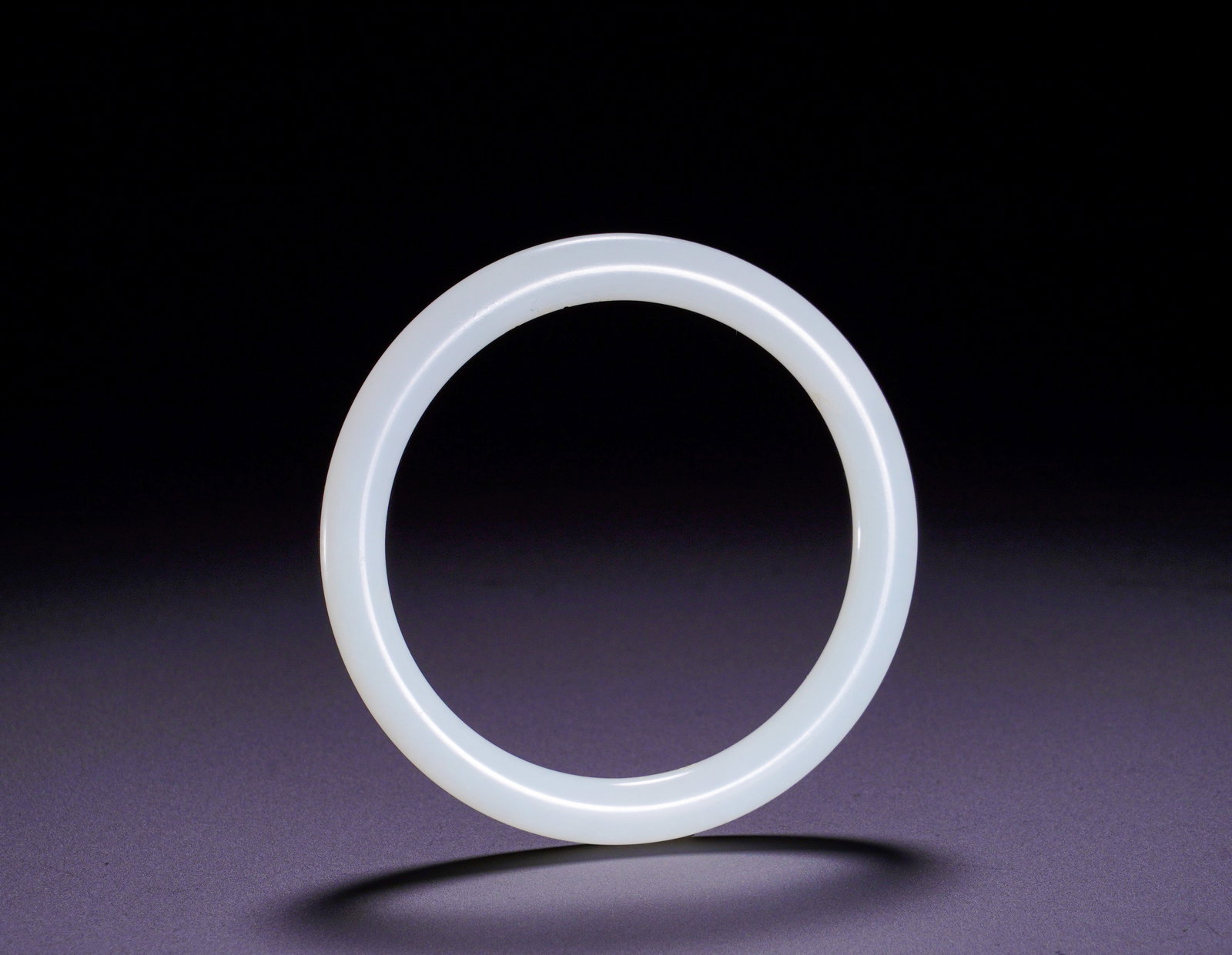 QING DYNASTY HETIAN WHITE JADE BRACELET