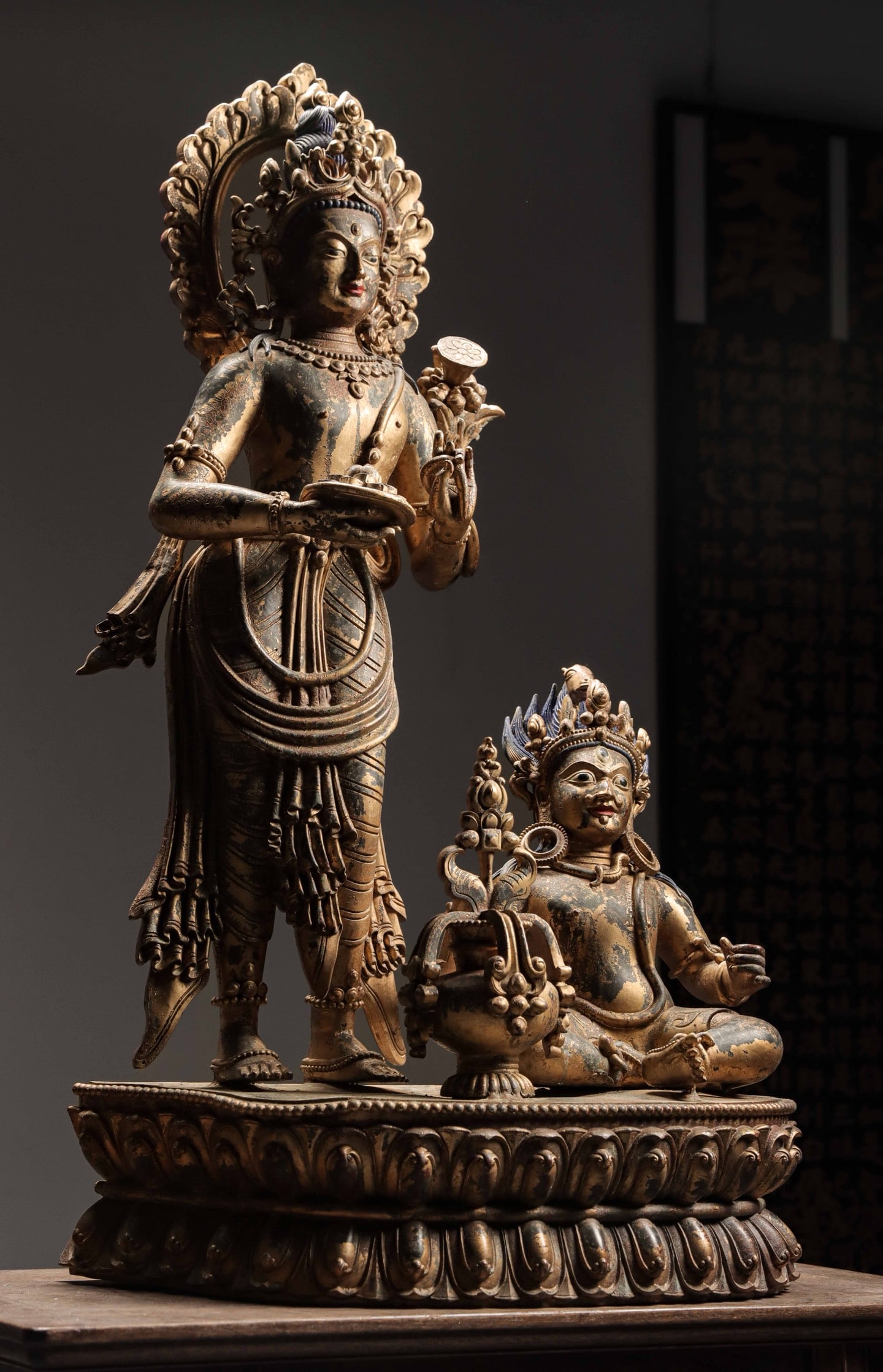 A QING DYNASTY IMAGE OF THE LOTUS HAND BODHISATTVA AND THE GREAT ACCOMPLISHED (1 of 10)