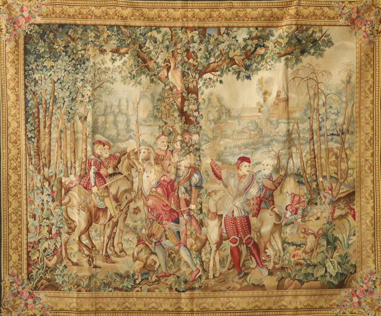 Tapestry: WOOL,2.74x2.28 M, 9x7.47 FT,. Dimensions: Weight: 5100g (11.24lb) Item description The East is Red Auctions