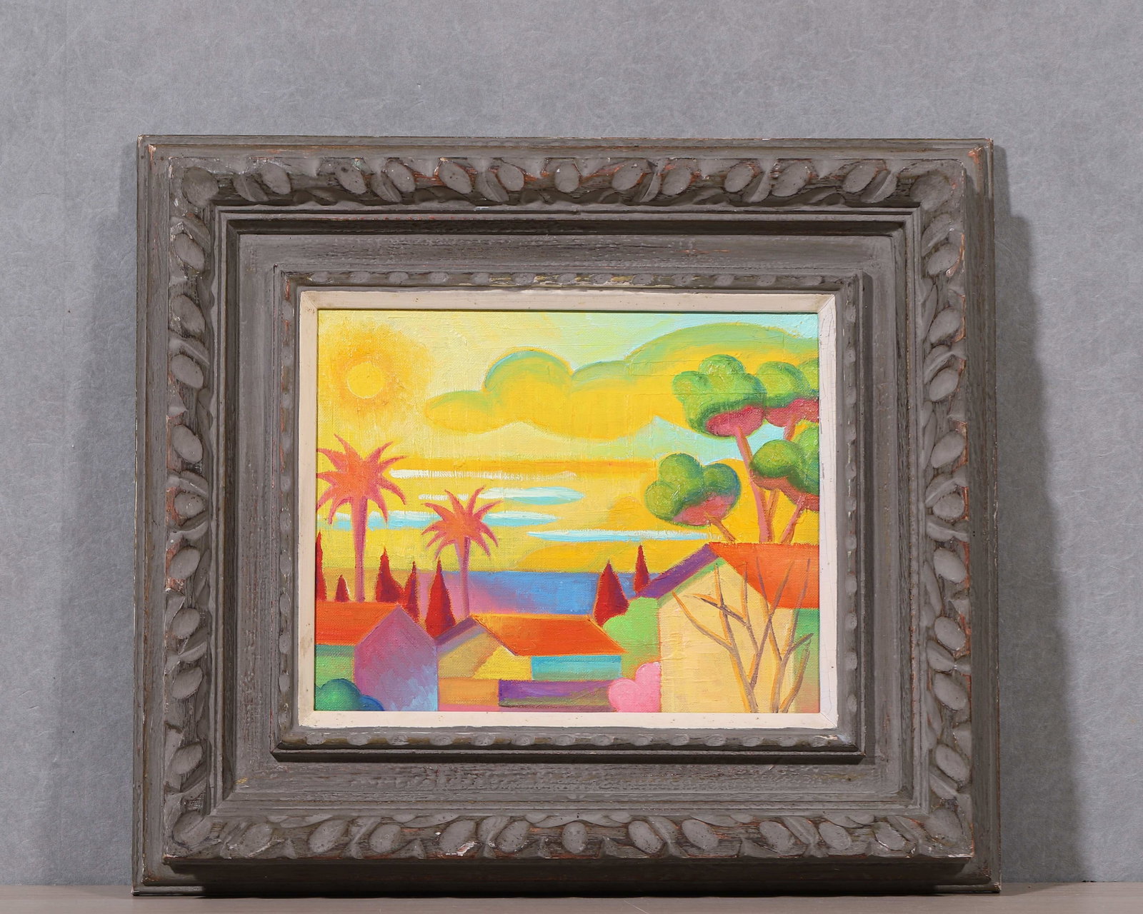 Salvatore Mangione, (Italian, 1947-2015), in the manner of, Oil On Canvas, Original Period Frame: Dimensions: Frame Width: 44cm (17.32in), Frame Height: 39cm (15.35in), Image Width: 29cm (11.42in), Image Height: 22cm (8.66in) Item description © The East is Red Auctions