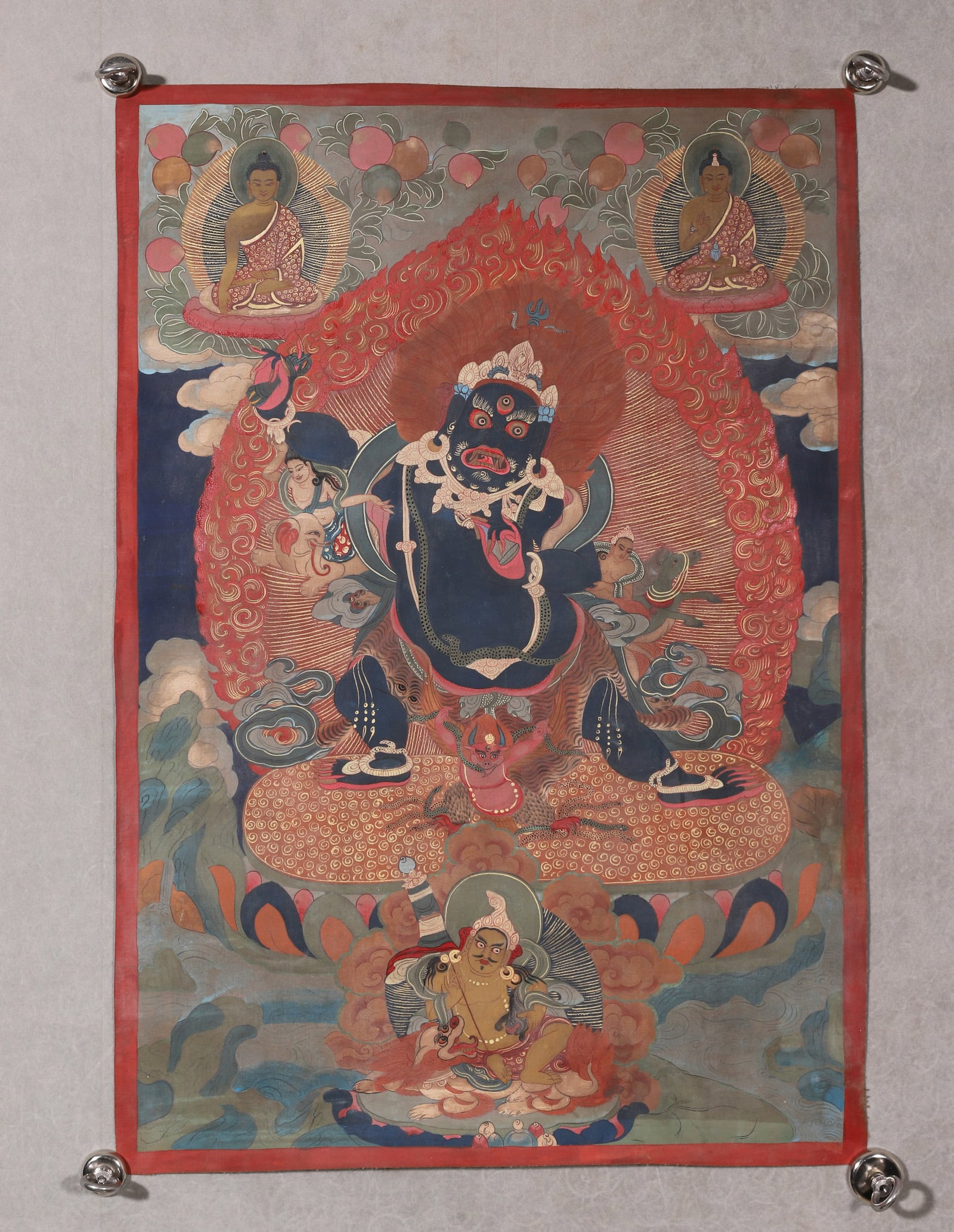 Qing Dynasty, Great Red Lord of the Life Thangka (1 of 5)