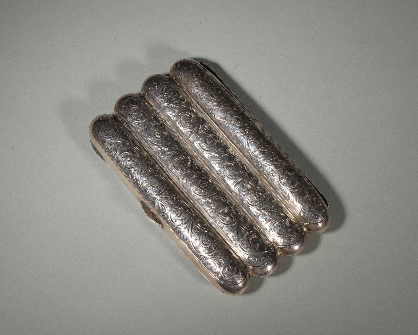 Edwardian Sterling Silver 4-Compartment Cigar Case, Sheffield C.1900 (1 of 7)