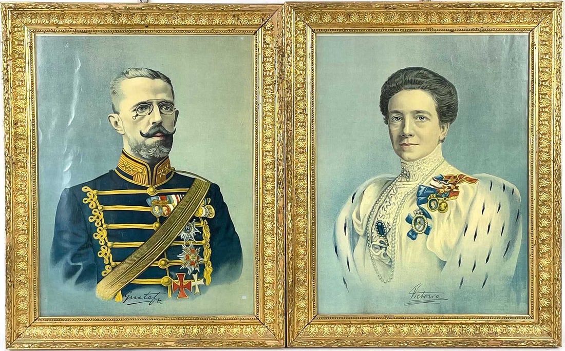 19th Century, Pair of Print Portraits of European Nobles (1 of 7)