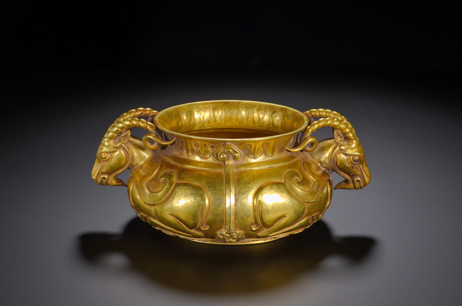 Qing Dynasty, Qianlong Bronze Gilded Auspicious Sheep Pattern Stove (1 of 10)