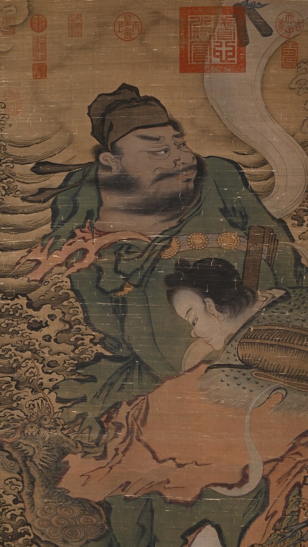 Ming Dynasty, Anonymous Figure Standing Scroll - 2
