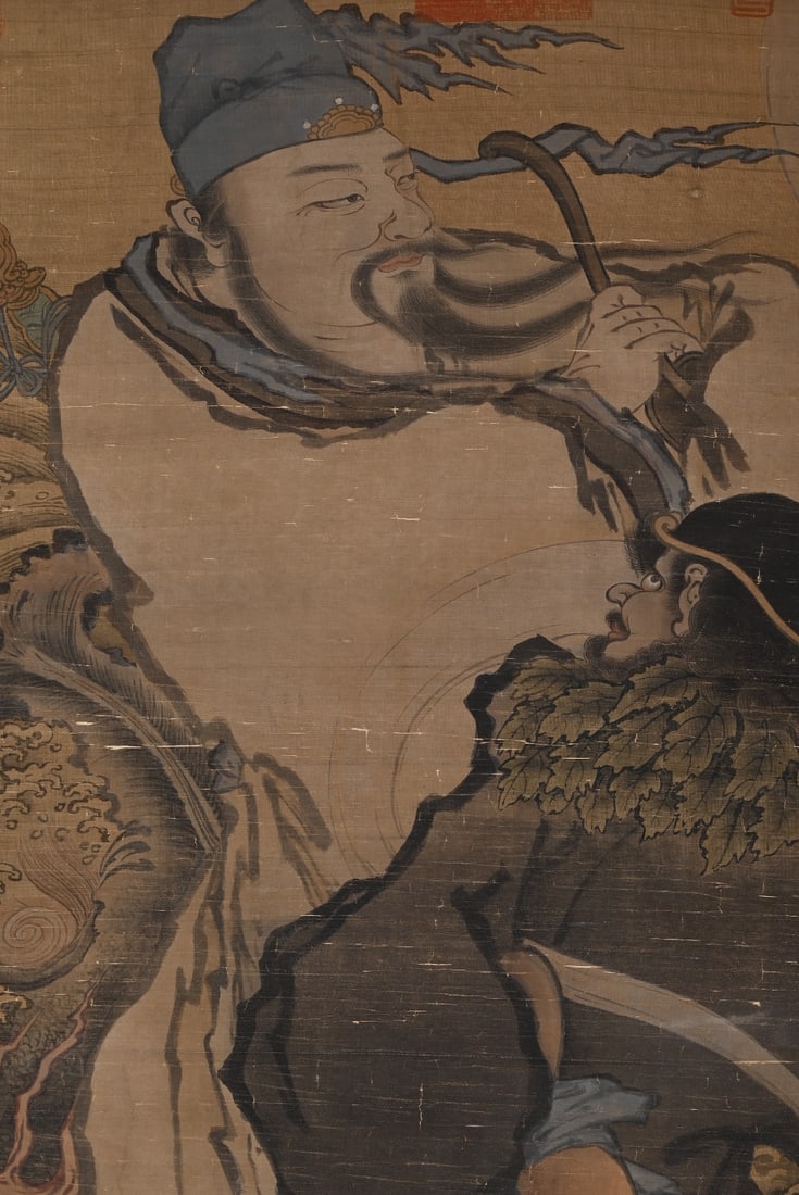 Ming Dynasty, Anonymous Figure Standing Scroll - 7