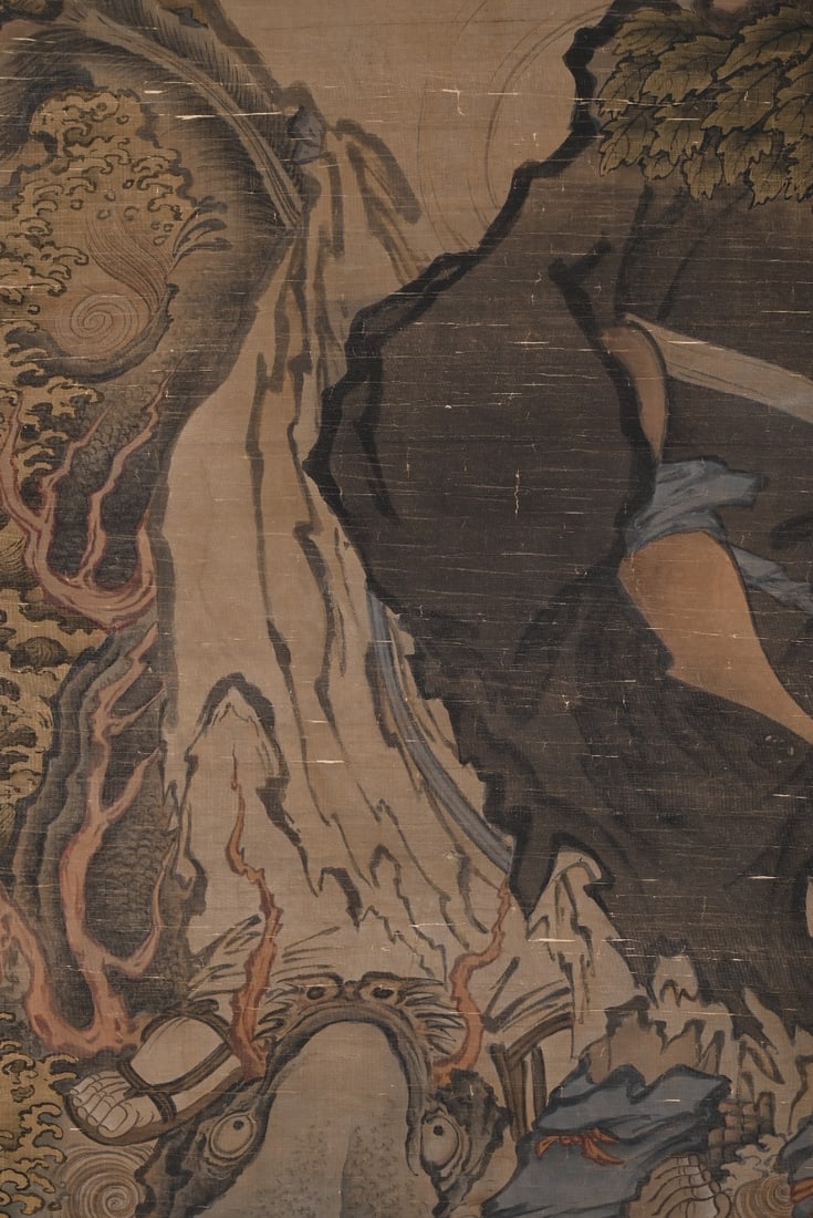 Ming Dynasty, Anonymous Figure Standing Scroll - 8