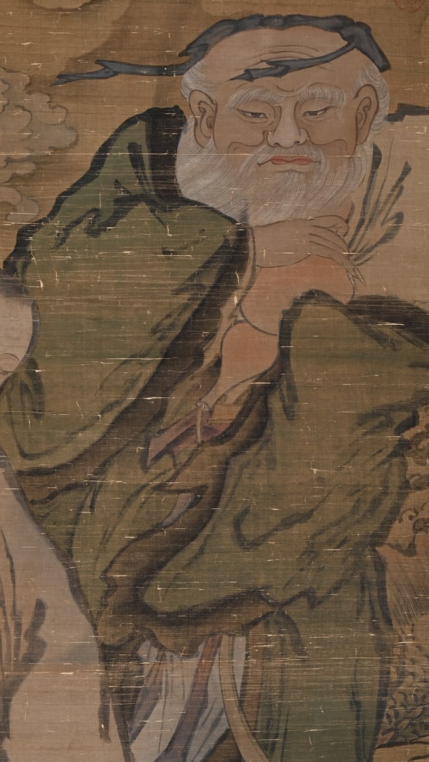 Ming Dynasty, Anonymous Figure Standing Scroll - 9