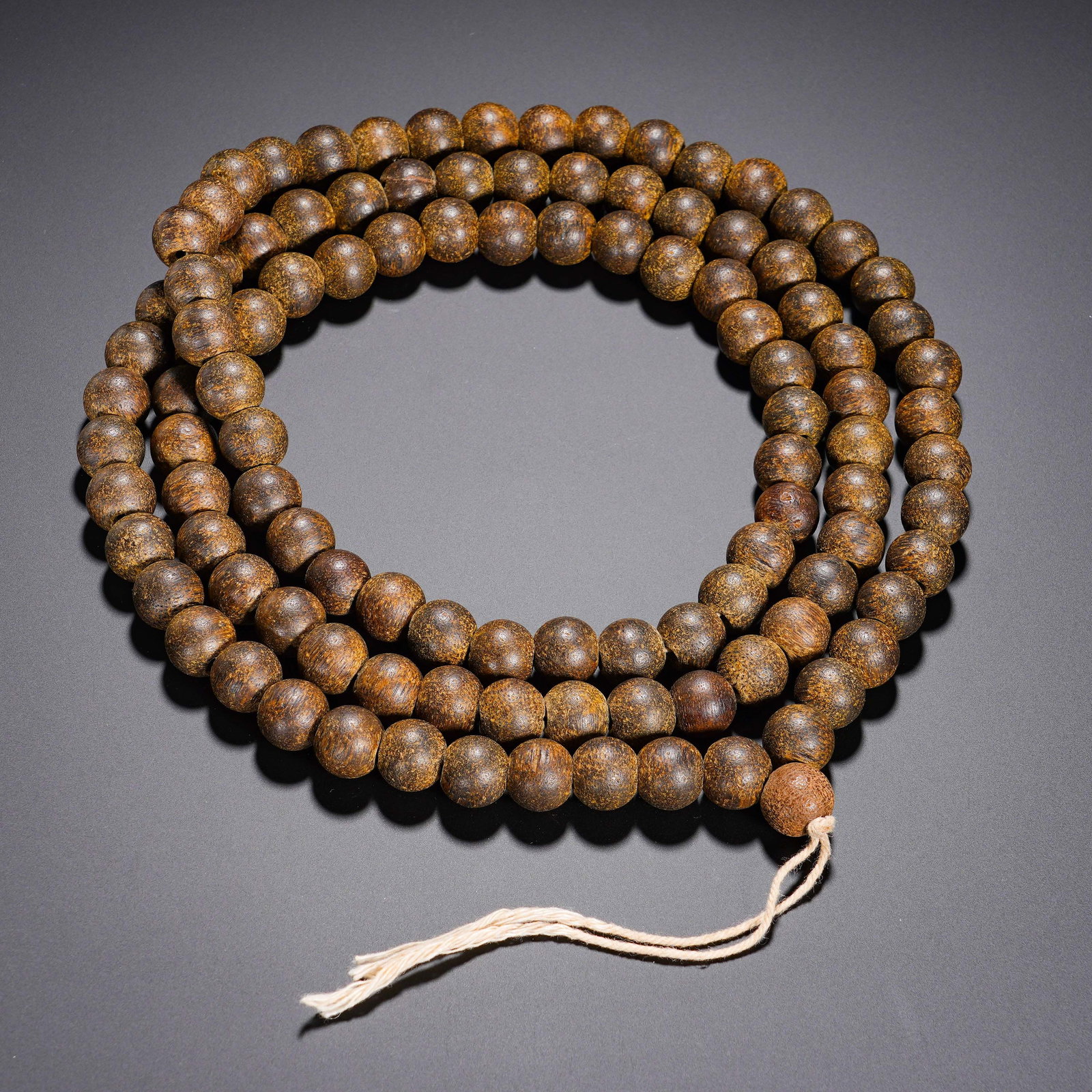 Qing Dynasty, 108 Prayer Beads Agarwood (1 of 7)