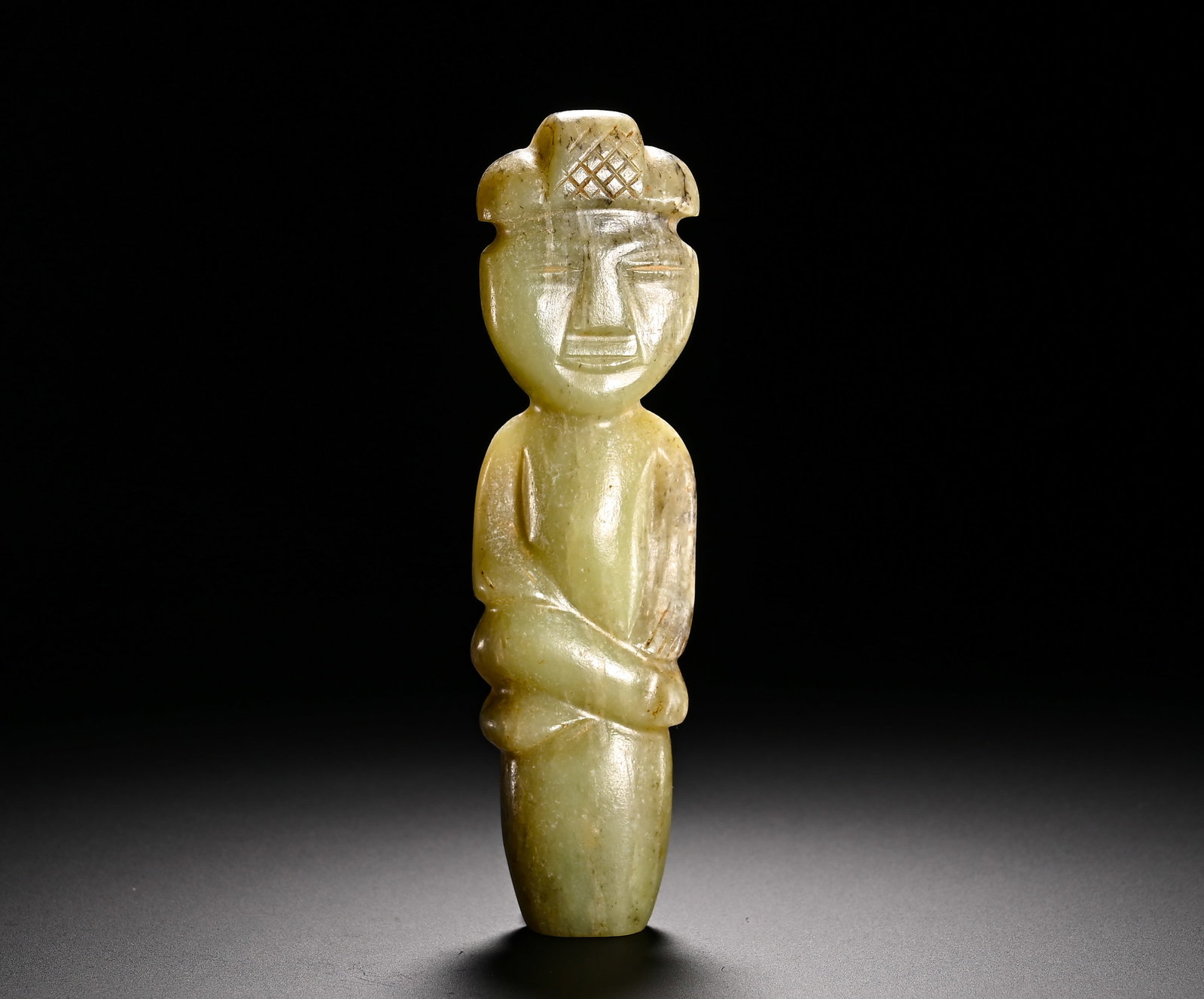 Shang and Zhou Dynasties, Hetian Jade Standing Pendant (1 of 9)