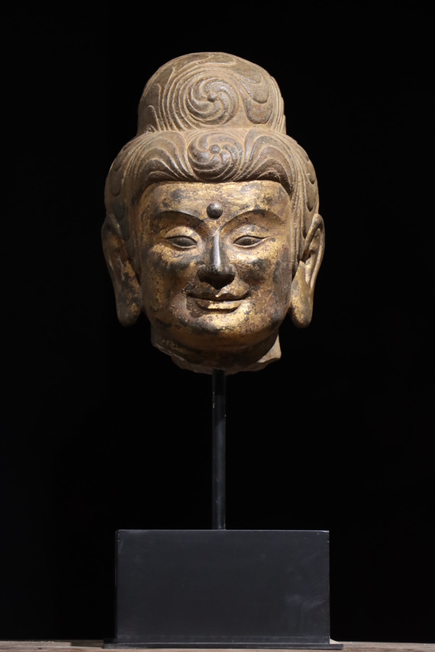 Northern Wei Dynasty, Gilt Buddha Head (1 of 8)