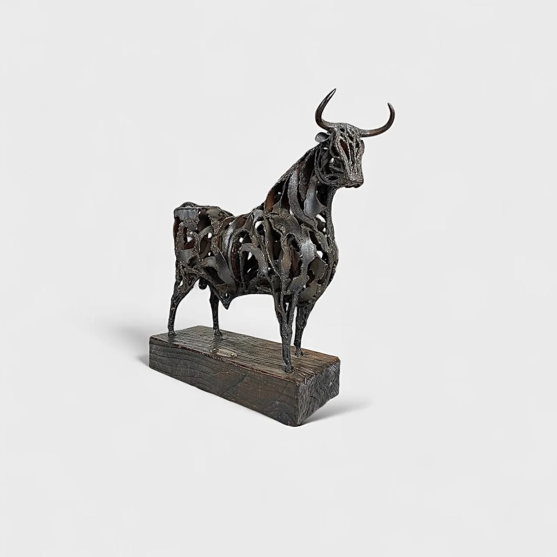 "Fragment of Form" Bronze Sculpture: Pedro Cervantes"Fragment of Form"18.5" (h) x 19" (l) x 6.75" (w) 18 lbs. Cast bronze abstract sculptural form. Tactile and architectural, Fragment of Form is a bronze sculpture by Pedro Cervantes — 