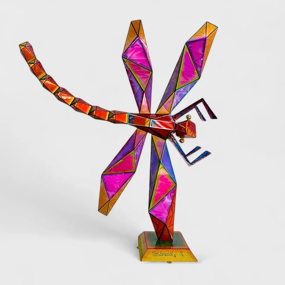 “Wings of Steel?? – Carbon Steel Dragonfly Sculpture (1 of 1)
