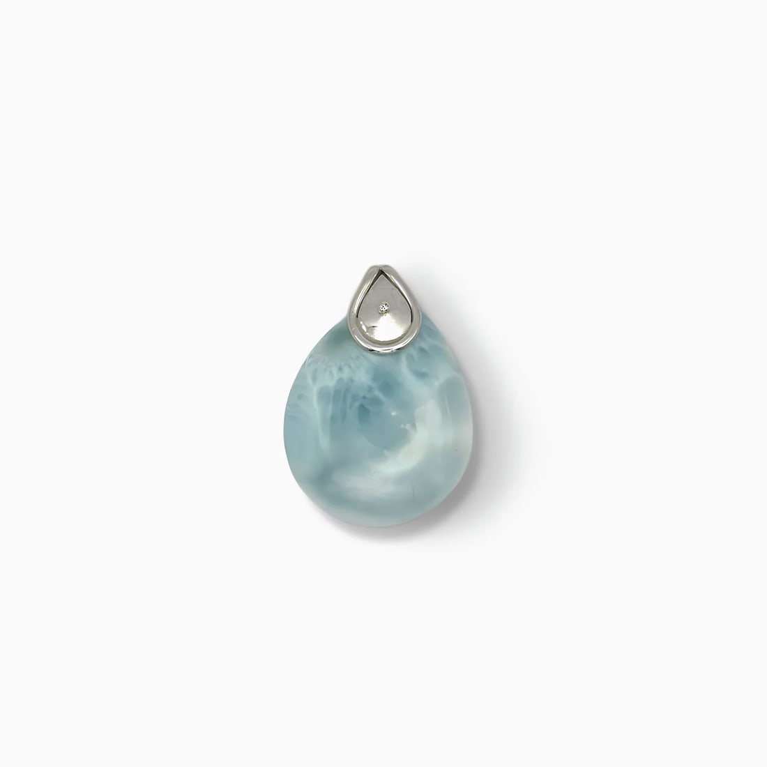 "Teardrop" Larimar Gemstone Pendant (1 of 1)