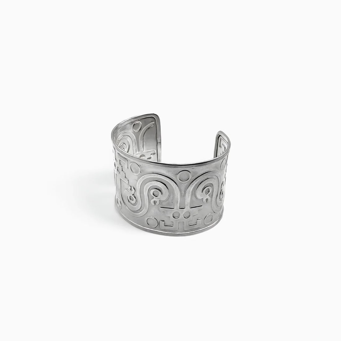 "Bird and Fish Motif" Silver Cuff/Bracelet (1 of 1)