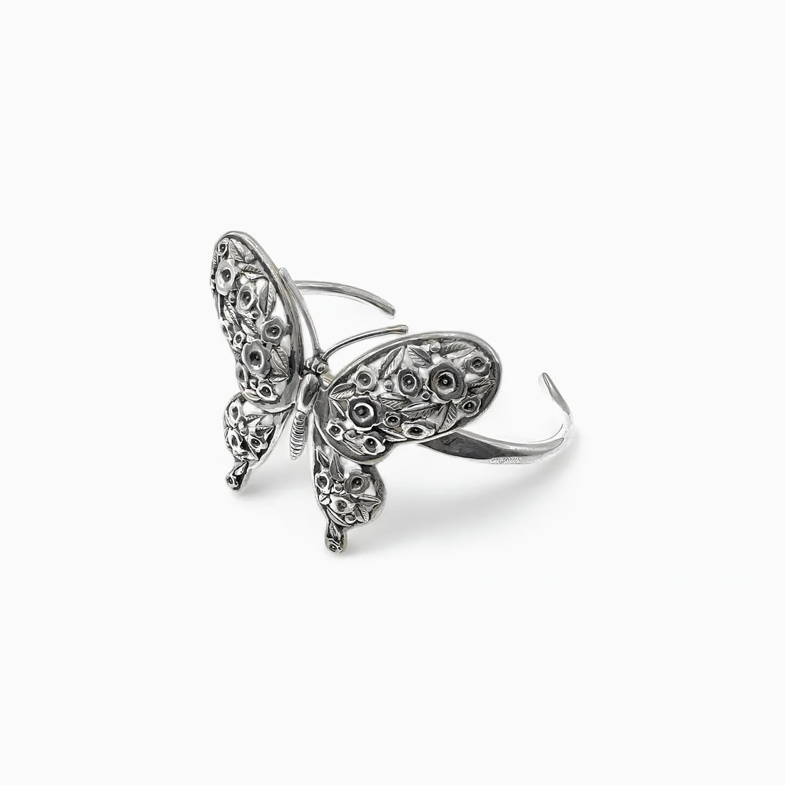"Flight of Bloom: The Cairo Butterfly" Silver Bracelet (1 of 4)