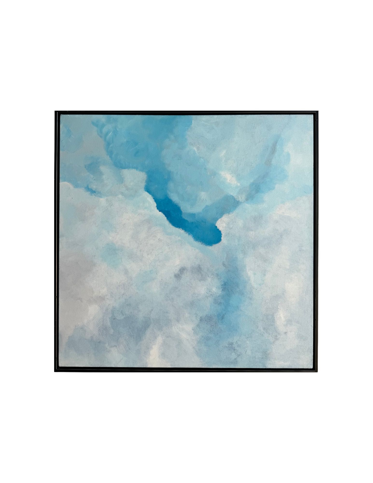 "Cloud Series - Un Poco Manchado" Acrylic Painting: Viola DelgadoCloud Series - Un Poco Manchado31" x 31"Year ?Acrylic on canvas.Not Signed. Framed.