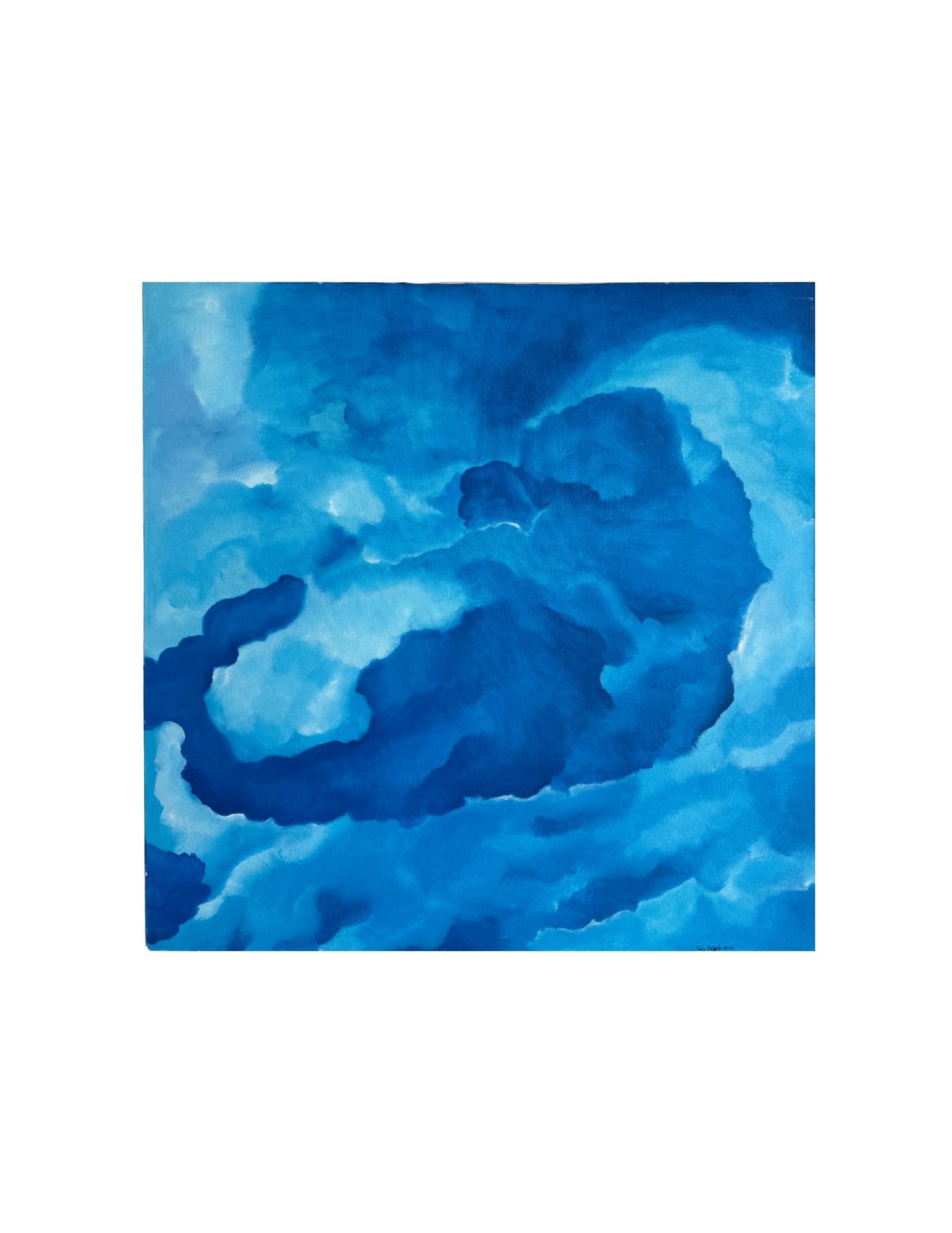 "Cloud Series - The Storm" Acrylic Painting: Viola DelgadoCloud Series - The Storm30" x 30"2010Acrylic on canvas.Signed.
