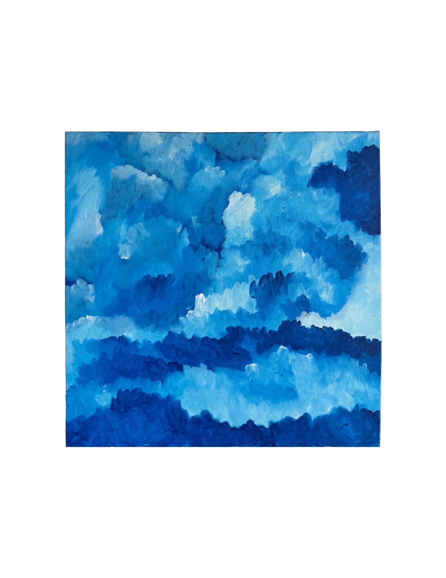"Cloud Series - Announcement #63" Acrylic Painting: Viola DelgadoCloud Series - Announcement #6324" x 24" 2011Acrylic on canvas.Signed.