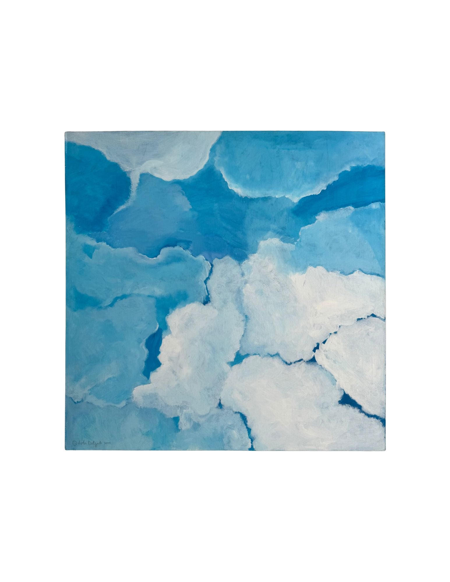 "Cloud Series - #53" Acrylic Painting: Viola DelgadoCloud Series - #5336" x 36"2010Acrylic on canvas.Signed.