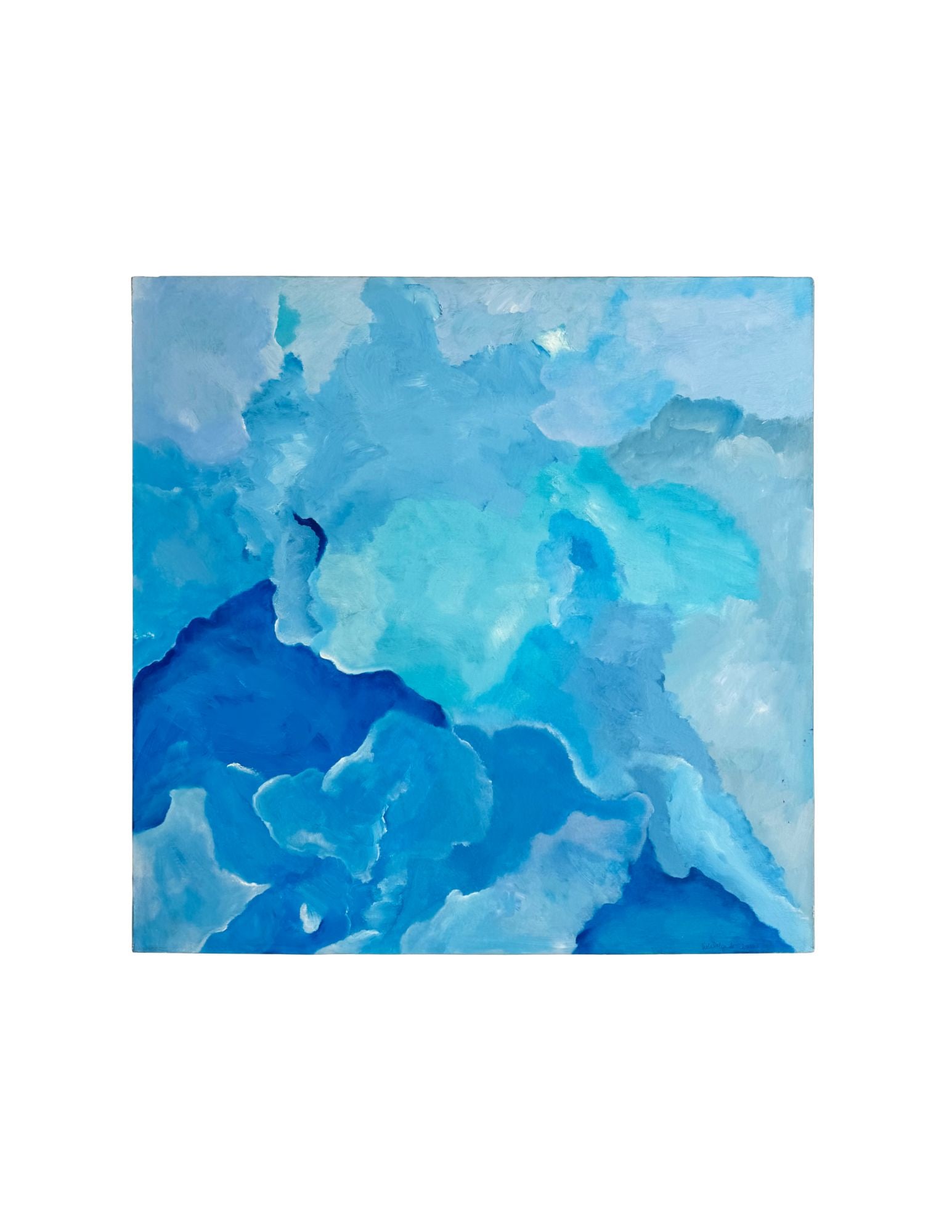 "Cloud Series - Untitled" Acrylic Painting: Viola DelgadoUntitled36" x 36" 2012Acrylic on canvas.Signed.