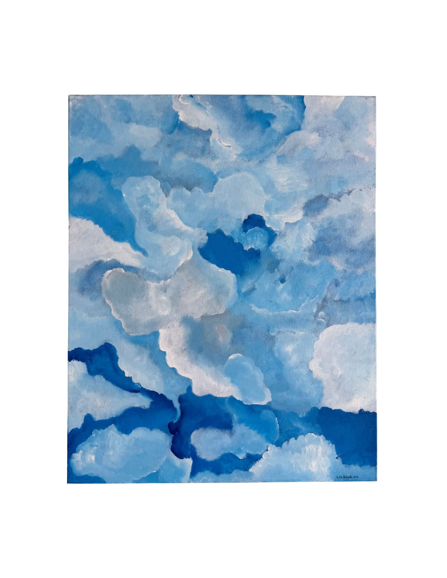 "Cloud Series - #31" Acrylic Painting: Viola DelgadoCloud Series - #3130" x 24"2011Acrylic on canvas.Signed.