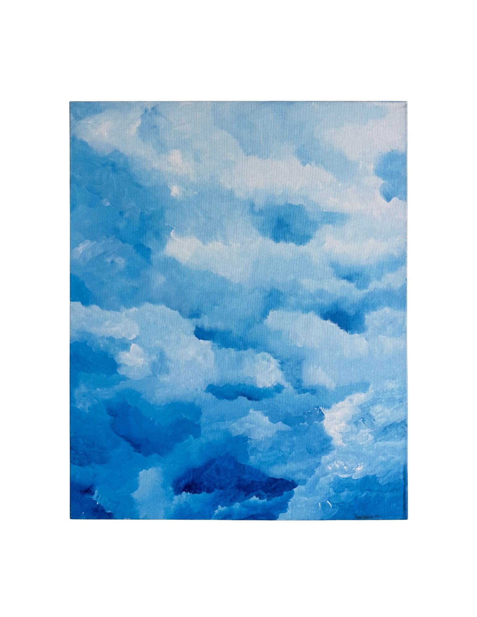 "Cloud Series - #30" Acrylic Painting: Viola DelgadoCloud Series - #3030" x 24"2011Acrylic on canvas.Signed.
