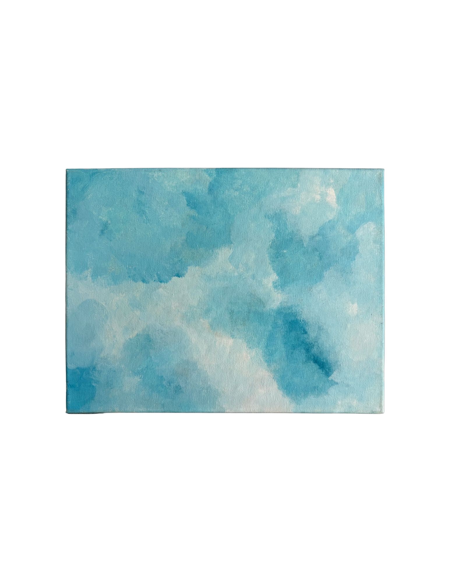 "Cloud Series - Flight 708 #2" Acrylic Painting: Viola DelgadoCloud Series - Flight 708 #211" x 14"2011Acrylic on canvas.Signed.