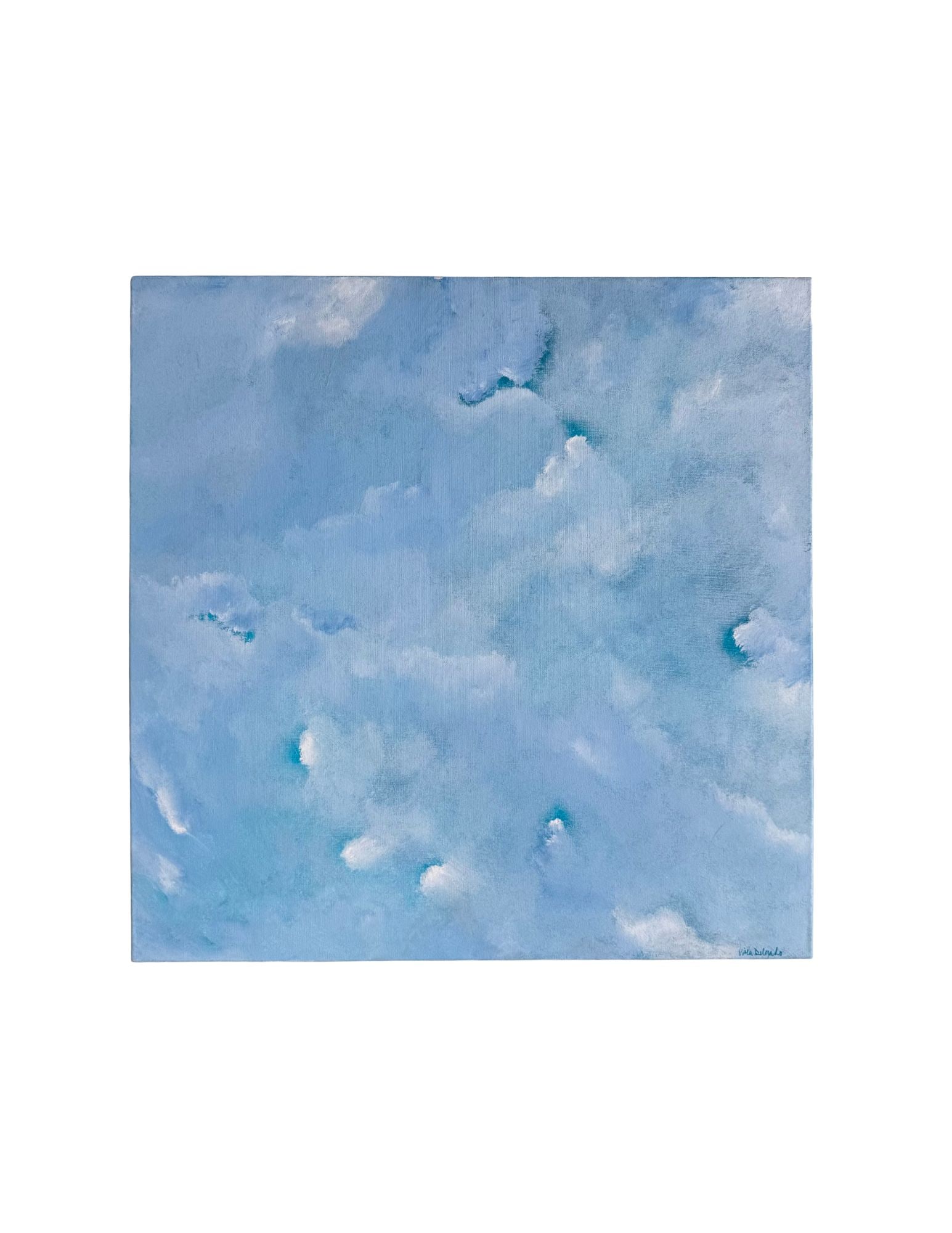 "Cloud Series - #8" Acrylic Painting: Viola DelgadoCloud Series - #824" x 24"2011Acrylic on canvas.Signed.
